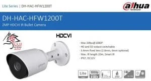 دوربین مداربسته بولت مدل DH-HAC-HFW1200TP