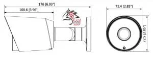 دوربین مداربسته بولت مدل DH-HAC-HFW1400TP