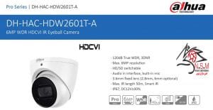 دوربین مداربسته داهوا مدل DH-HAC-HDW2601TP-A