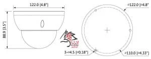 دوربین مداربسته آنالوگ دام داهوا مدل DH-HAC-HDBW1400RP-VF