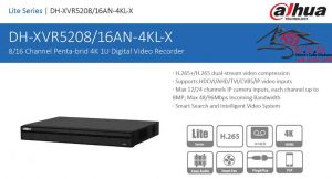 ضبط کننده ویدیویی دیجیتال DVR داهوا مدل DH-XVR5216AN-4KL-X
