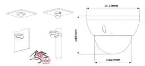 دوربین مداربسته HD-CVI دام چرخشی داهوا مدل SD22204I-GC