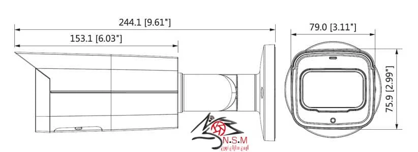 دوربین مداربسته مدل DH-IPC-HFW2431TP-ZS