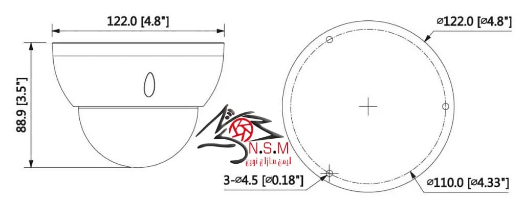 دوربین مداربسته تحت شبکه داهوا مدل IPC-HDBW2531RP-ZAS