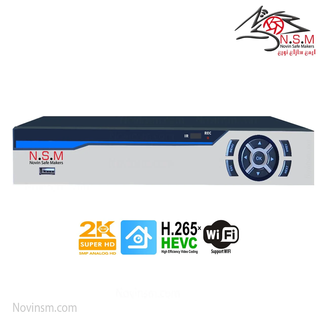 دستگاه ضبط 4 کانال 2K برند NSM | ایکس وی آر