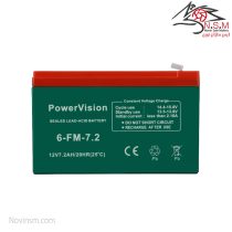 باتری ۷/۲ آمپر برند Power Vision